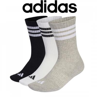 adidas 3 Stripes Cushioned Crew Socks 3 Pack Kc9640