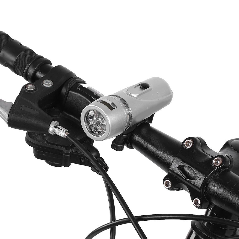 Waterproof 5 LEDs Bike   Front Headlight   Rear   Light Set Accessory(Black)