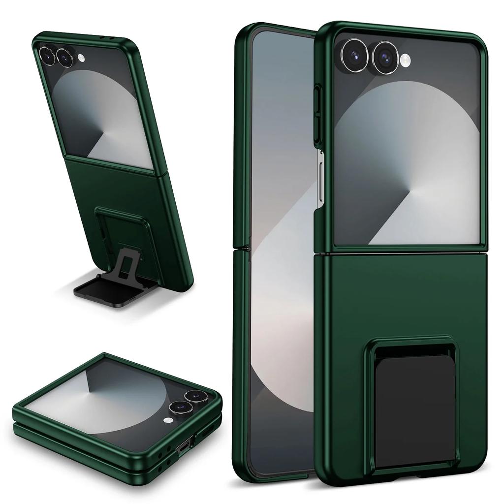 Slim Hard Cover with Invisible Kickstand for Samsung Galaxy Z Flip 7 6 5 4 3 5G Flip7 Flip6 Flip5 Flip4 Phone Case Protective