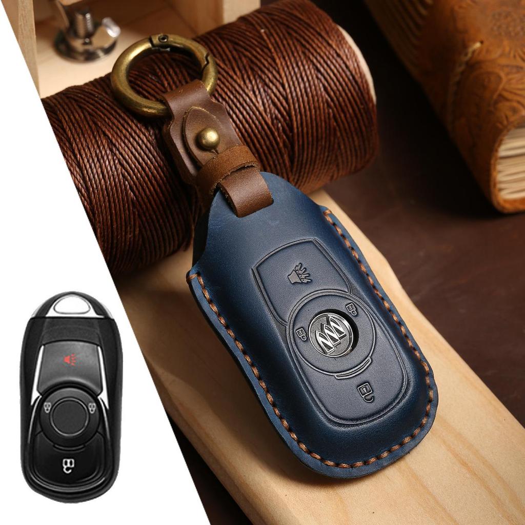Suitable Genuine Leather Key Case for Buick Excelle, Verano, Envision, Regal - Full Coverage
