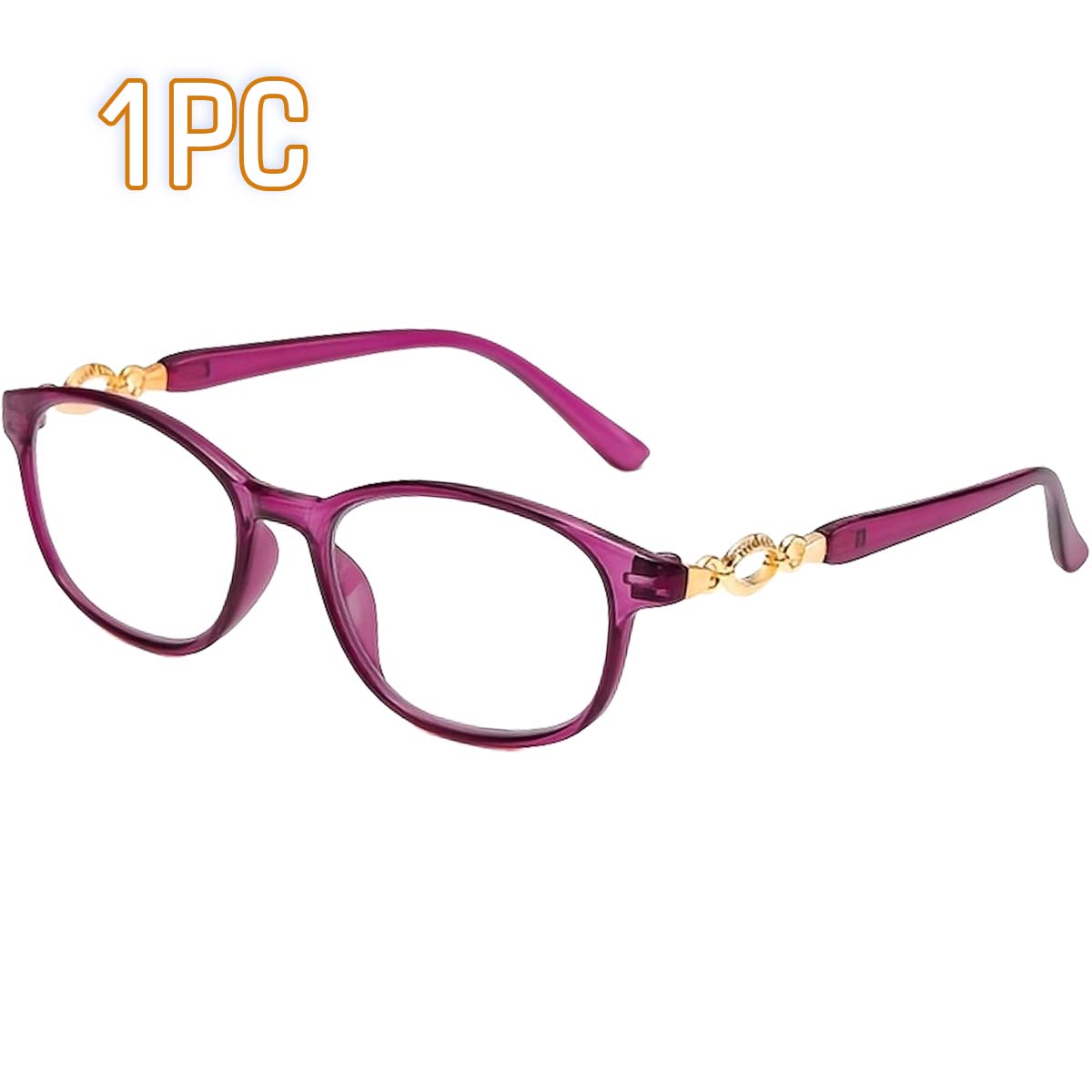 

Ultra-Light Anti-Blue Light Reading Glasses for Men And Women Elegant Comfortable Eye Protection Reading Eyeglasses 250 фиолетовый