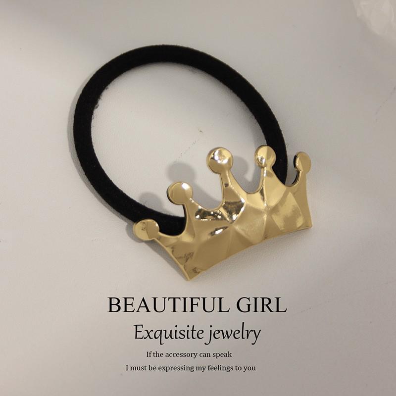 Minimalist Metal Hair Ring - New Korean Style High-End Ponytail Tie Rubber Band.
