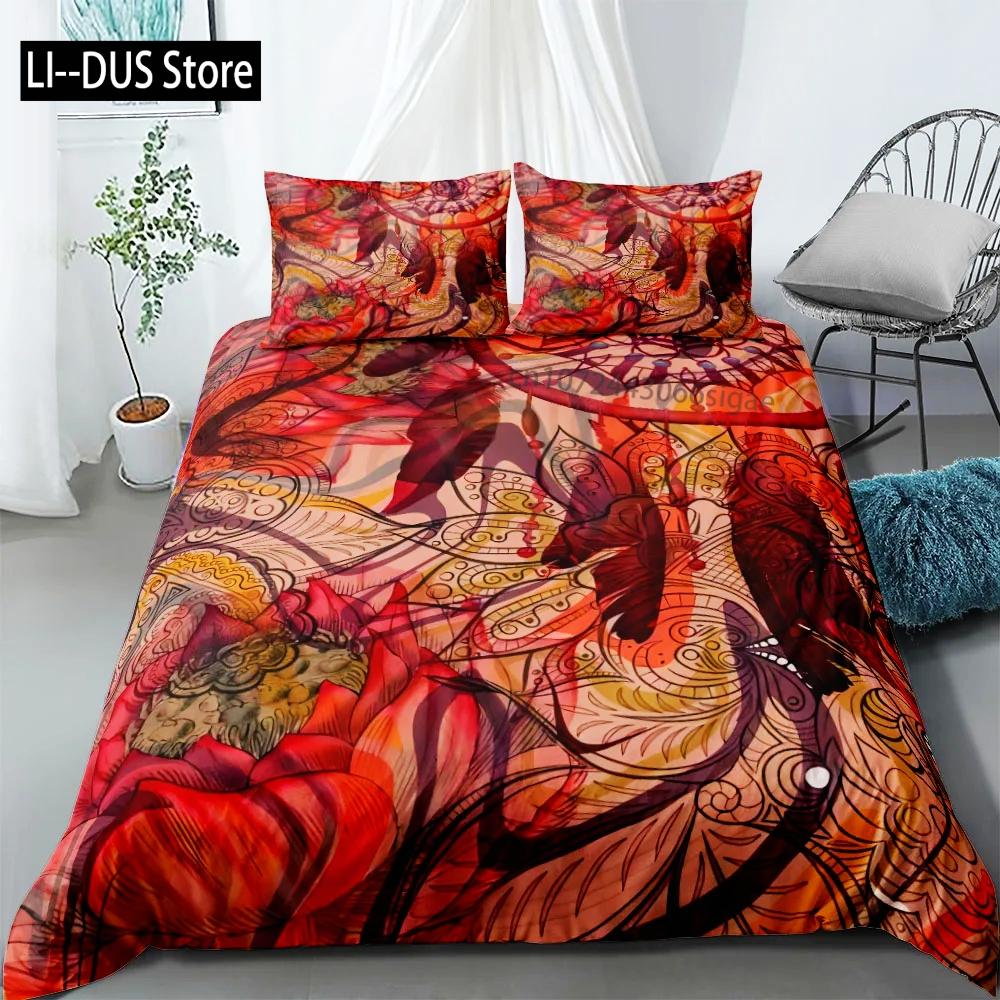 Dreamcatcher Ethnic Bedding Set Single Twin Double Queen King Cal King Size Bedding Bag Set with Pillowcase No Sheet for Adults