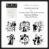 Yue Zhen Love Whisper Hand-Painted Hollow PET Craft Stencil for DIY Painting
