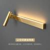 Simple Luxury Copper Wall Sconce Modern Decoration Wall Lamp Nordic Creative Bedroom Bedside Long Strip Golden Black LED Light