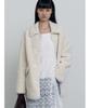 Make A Toast Teddy Half Coat Ivory Mbefct001Iv