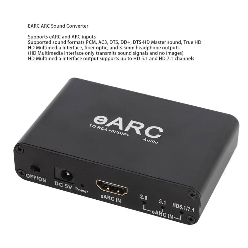 HiFi Sound Converters For Not eARC Devices Supports 24Bit/192KHz Sound Transmission