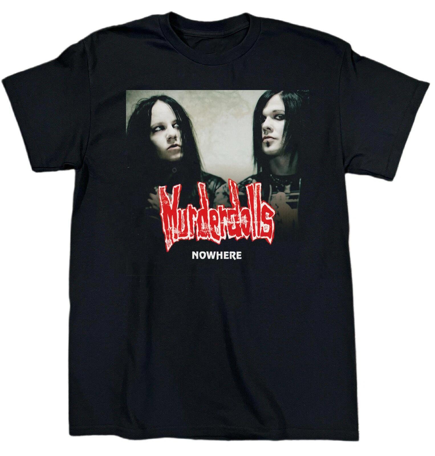 Men s and Women s T-shirts NEW Murderdolls Band Nowhere Heavy Cotton Black S-5XL XXXL
