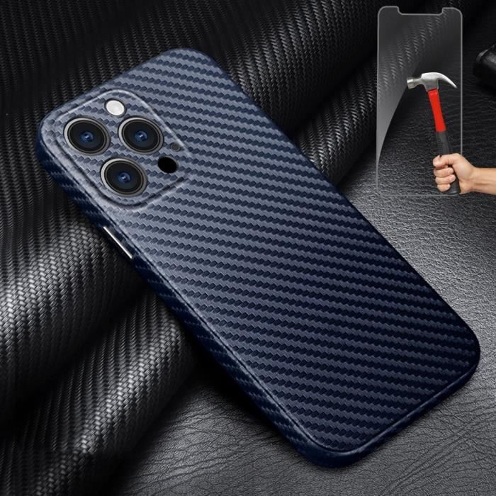 Coque de Protection - PROSHOP - iPhone 13 Pro - Anti-choc - Mosaïque - Bleu Marine