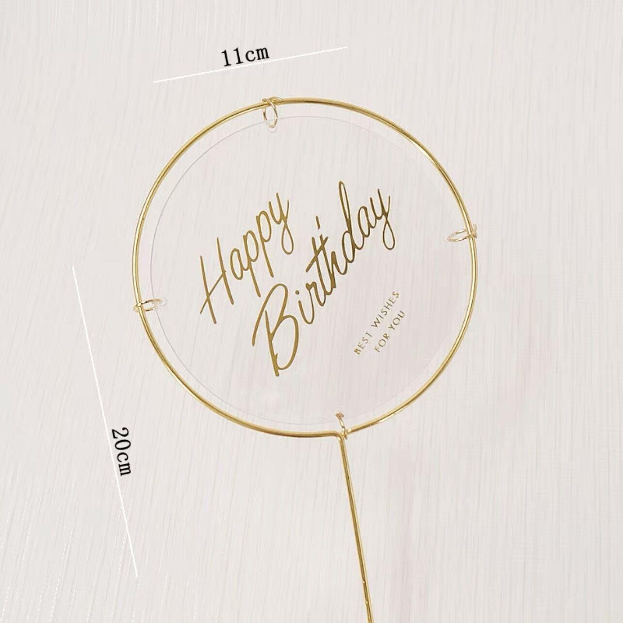 

Wrought Iron Acrylic Dessert Table Insert for Birthday Decoration