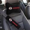 Coussin de repose-tête de siège d'intérieur de voiture Sangle d'épaule de ceinture de sécurité multifonctionnelle Pour Juke Sentra Patrol Navara Micra Almera