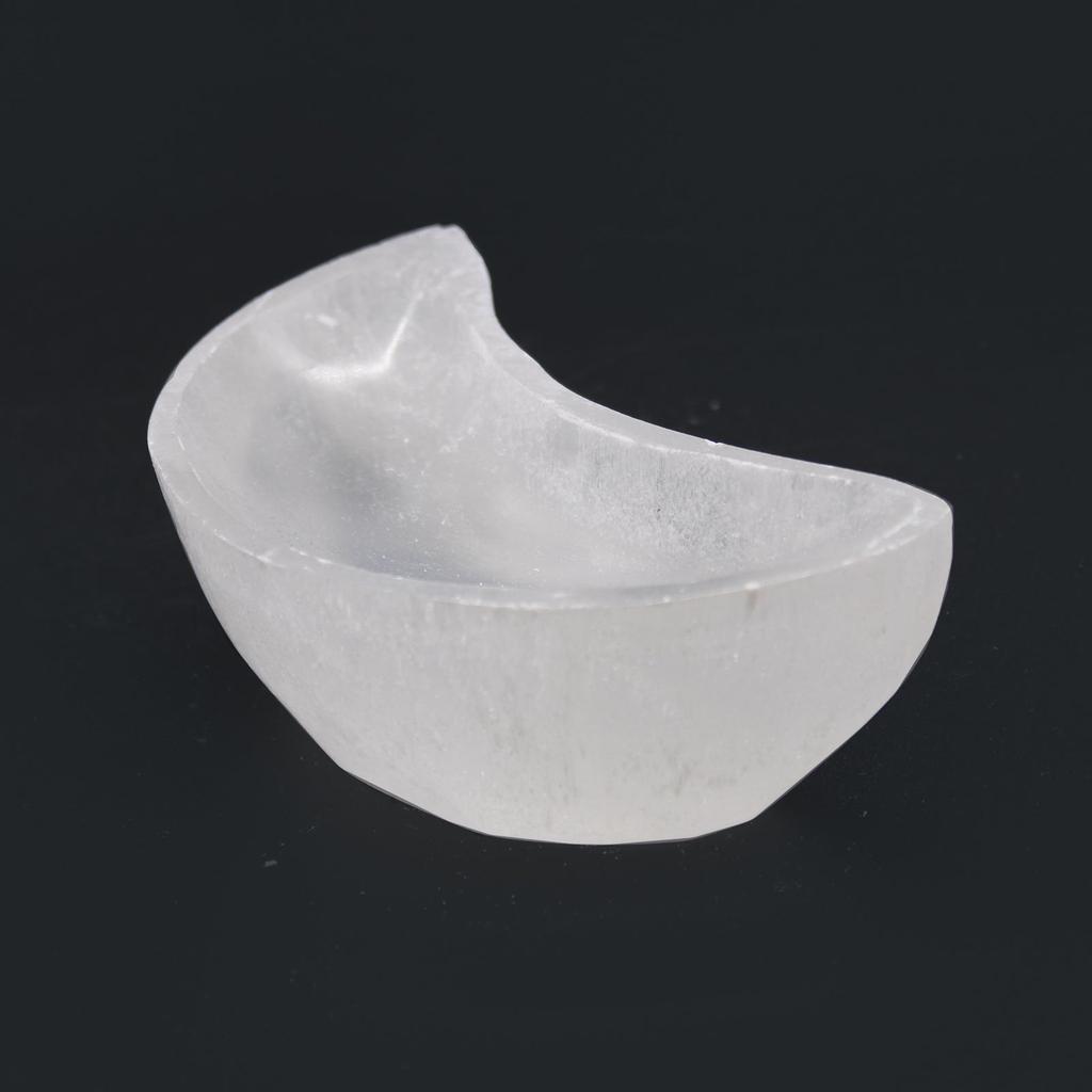 Selenite Moon Bowl 10cm