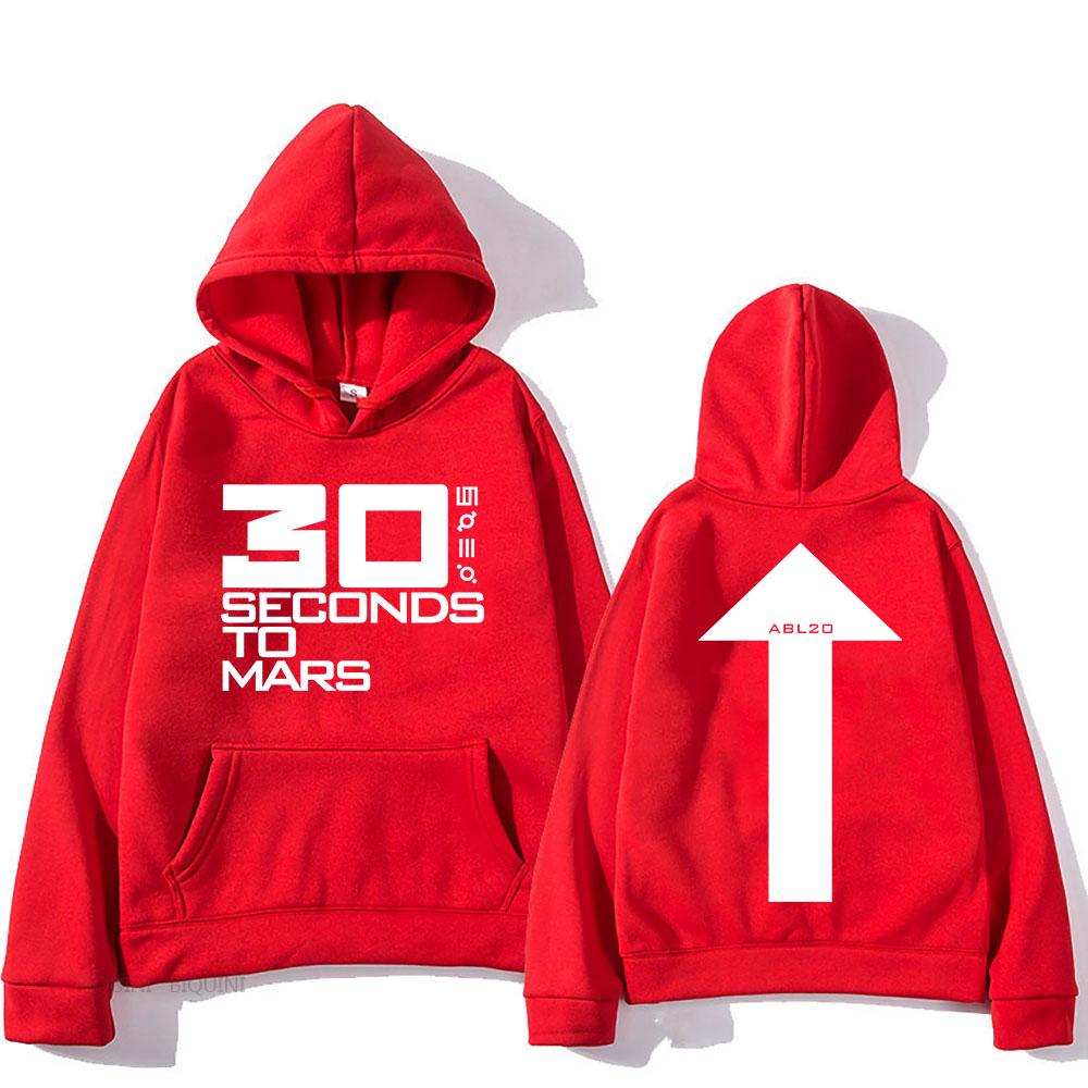 A BEAUTIFUL LIE 20TH ANNIVERSARY ROSE HOODIE THIRTY SECONDS TO MARS Band Graphic Sweatshirts Autumn Fleece Male Pullovers Unisex