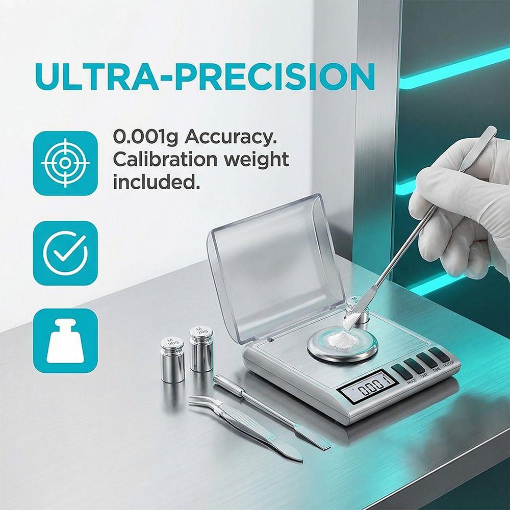 High Precision Jewelry Scale Digital Display Digital Fishing Scale Powder Scale