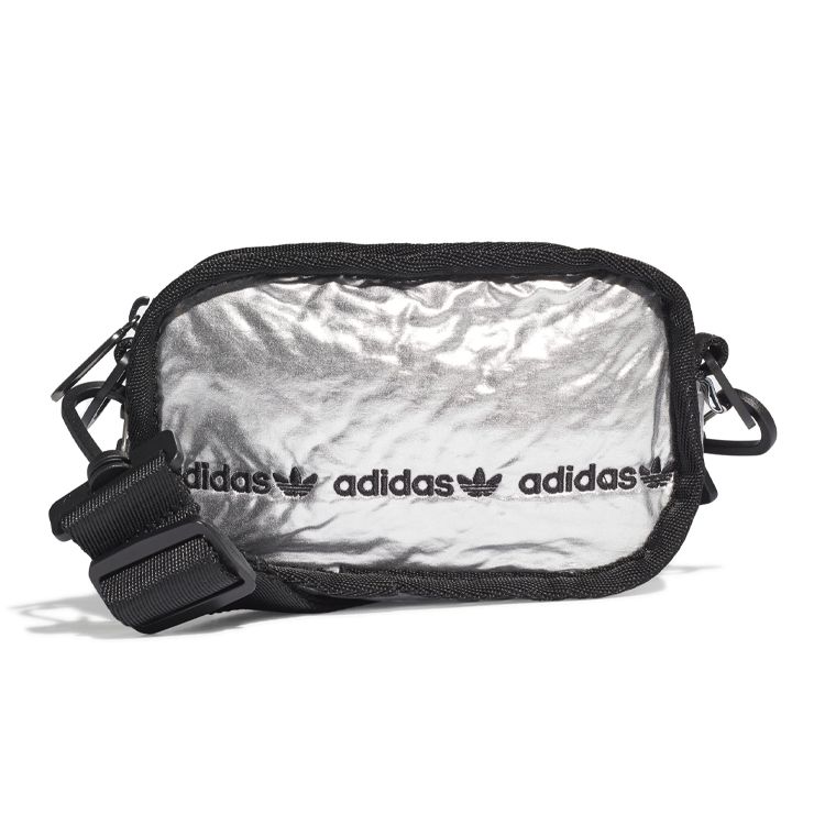 Adidas Originals Mini Nylon Crossbody Bag Unisex Bags Silver GF3190 Mini