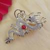 Women Hair Claw Chinese Style Dragon Shape Anti-slip Teeth Hair Clip Back Head Shark Hair