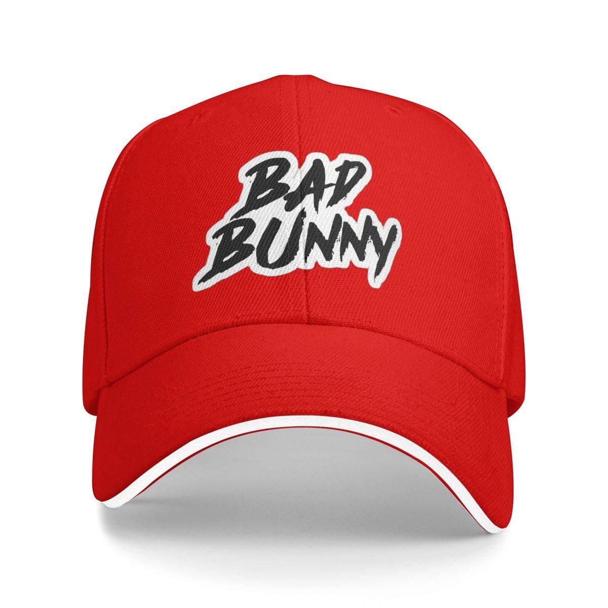 

Унисекс Бейсболки Bad Bunny Рэпер Реггетон Артист Уличная Одежда Летние Спортивные Бейсболки Хип-Хоп Кепка Кепки One Size
