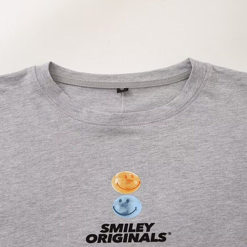 Fashion 2024 Summer New Arrival Casual Loose Fashion Versatile Print Short Sleeve T-shirt Women's Clothing Tops 0085360