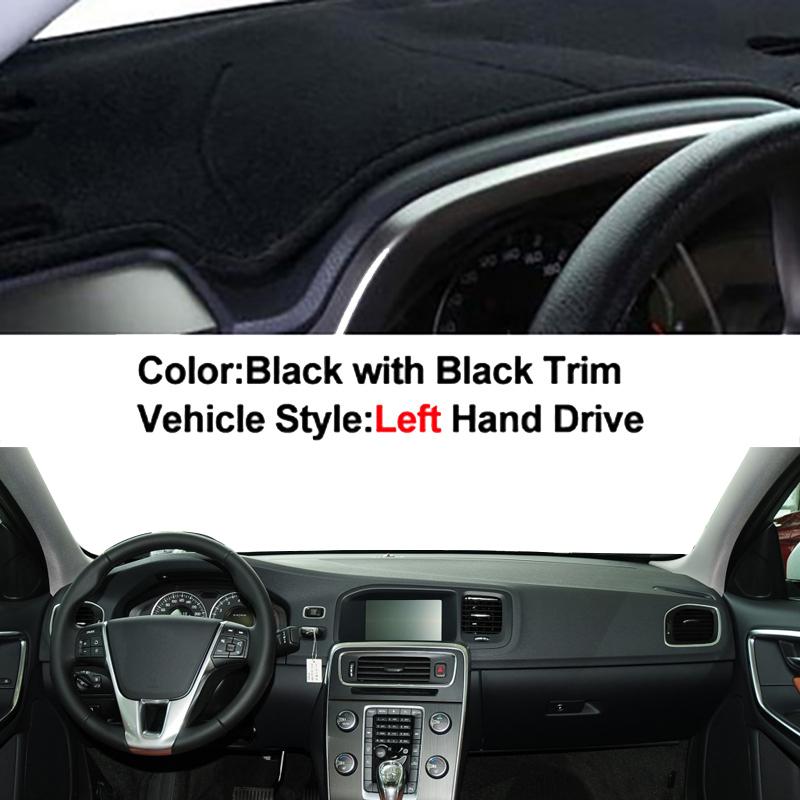 Car Dashboard Cover DashMat Carpet Cape For Volvo S60 2010 2011 2012 2013 2014 2015 2016 2017 Without Audio Protector Cushion