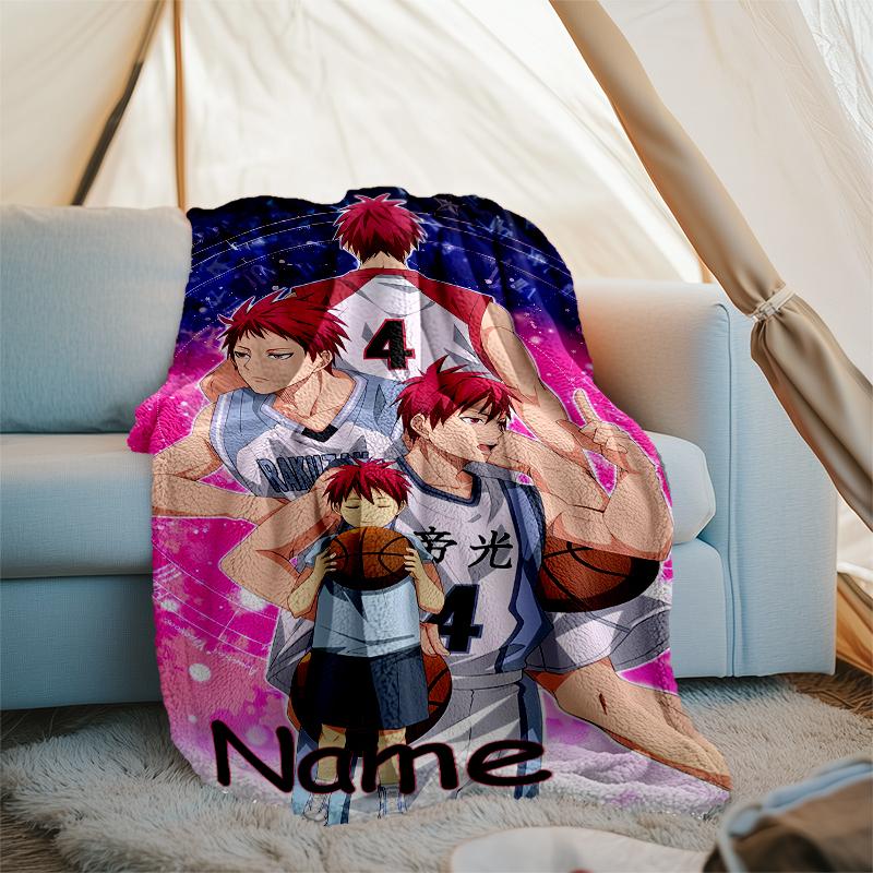 Personalized Custom Name Blanket - Kuroko's Basketball Print Design,Blanket for Sofa,Bed,Travel,Camping - Soft and Warm, Great Gift