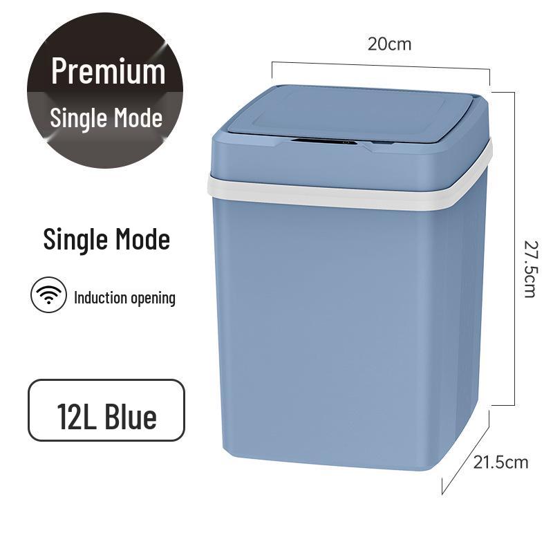 Smart Sensor Trash Can with Lid for Kitchen & Bathroom - Stylish Design, Perfect for Home & Gift Use