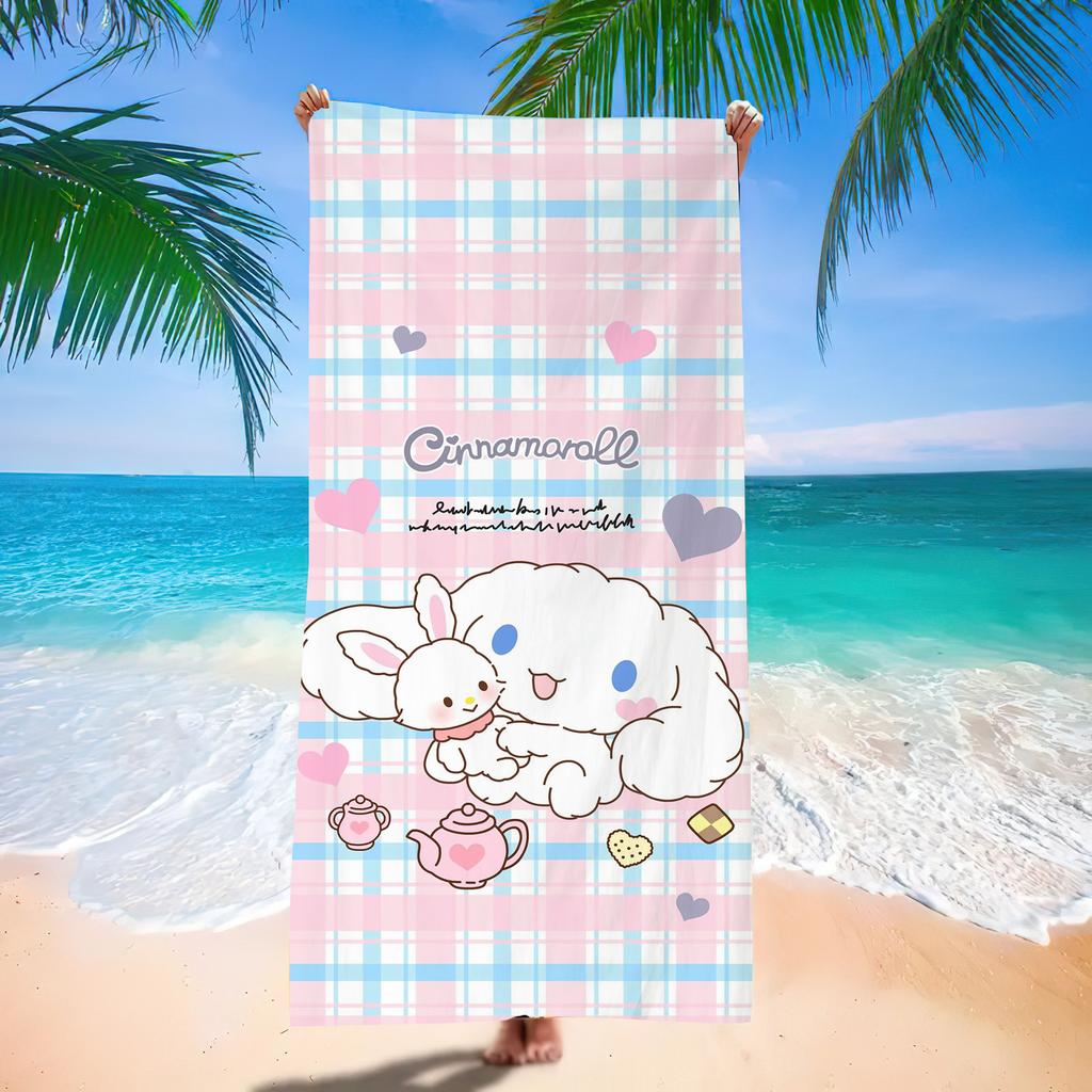 Popular Beach Towels Children'S Cartoon Quick-Drying Beach Towels Microfiber Digital Printing Bath Towels