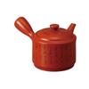 Ale-net Teapot, 17.5 X 14.5 X 10cm, 500cc, Red Clay No. 3 Fine-Lined Teapot (Sawayaka Ami), Tokoname Ware, Made In Japan, Stylish