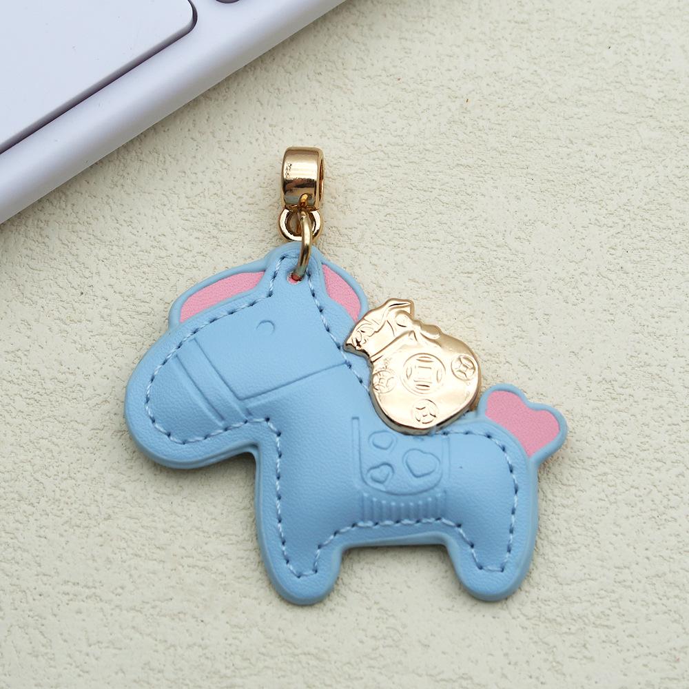Instant Money Cartoon Pony Pendant Keychain for Couples