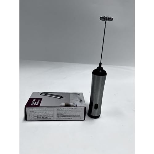 Handheld Coffee Frother, USB Rechargeable Hand Frother, Adjustable Handheld Milk Frother for Cappuccino, Hot Chocolate, Milkshakes, and Egg Mixes, Sil