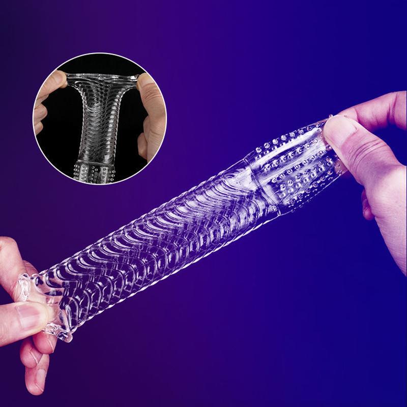 MELEON Penis Extension Sleeves Sex Toys For Men Delay Ejaculation Reusable