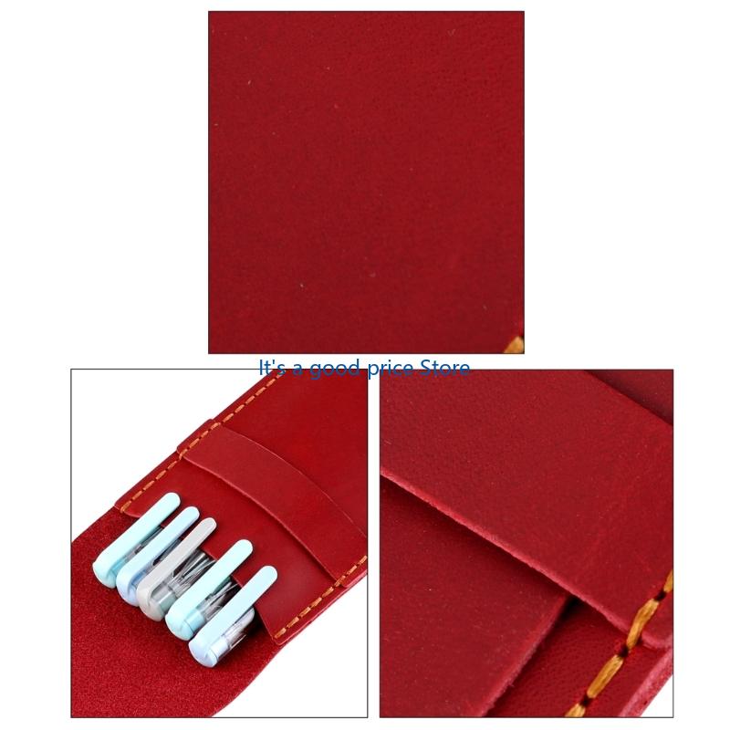 Leather Fountain Pen Case Water Resistant Pen Organiser Portable Pencil Pouches For Men Women Writing Essential Storage