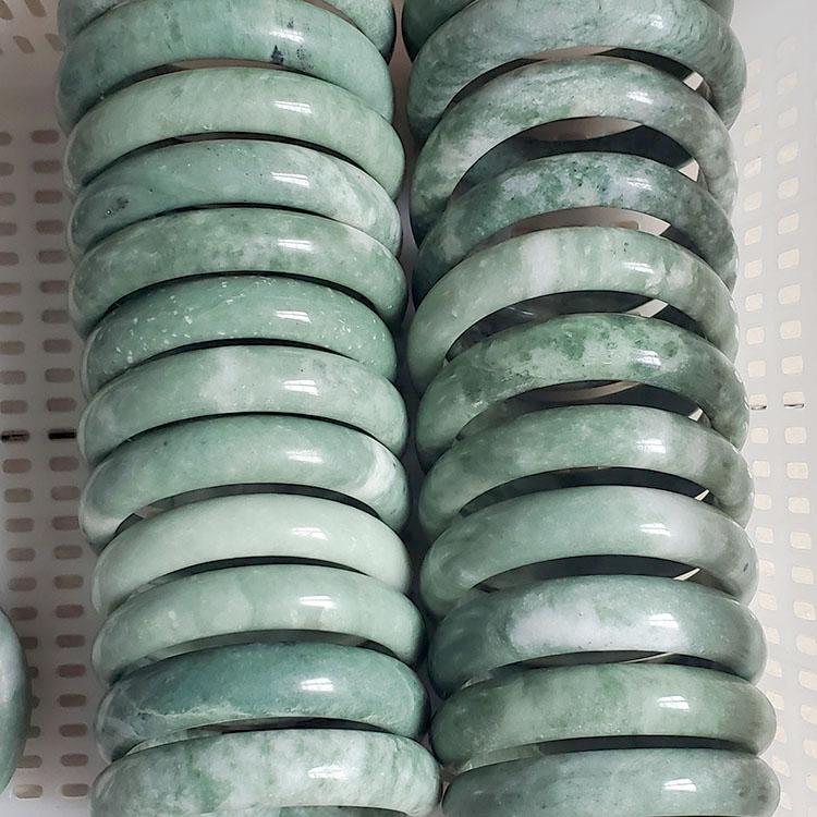 Women's Fashion Bracelet Bangle Green Natural Stone Jade Real Jade Jewelry