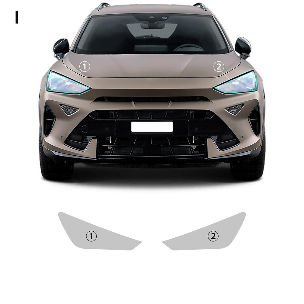 For Seat Cupra Formentor 2024 2025 Headlight Rearview B Pillars Paint Protection Film Anti-scratch Protective Transparent PPF