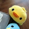 Squishy 4050Cm Yellow Duck Plush Pillow Down Cotton Stuffed Cartoon Animal Cushion Back Support Plushie Friend Gift