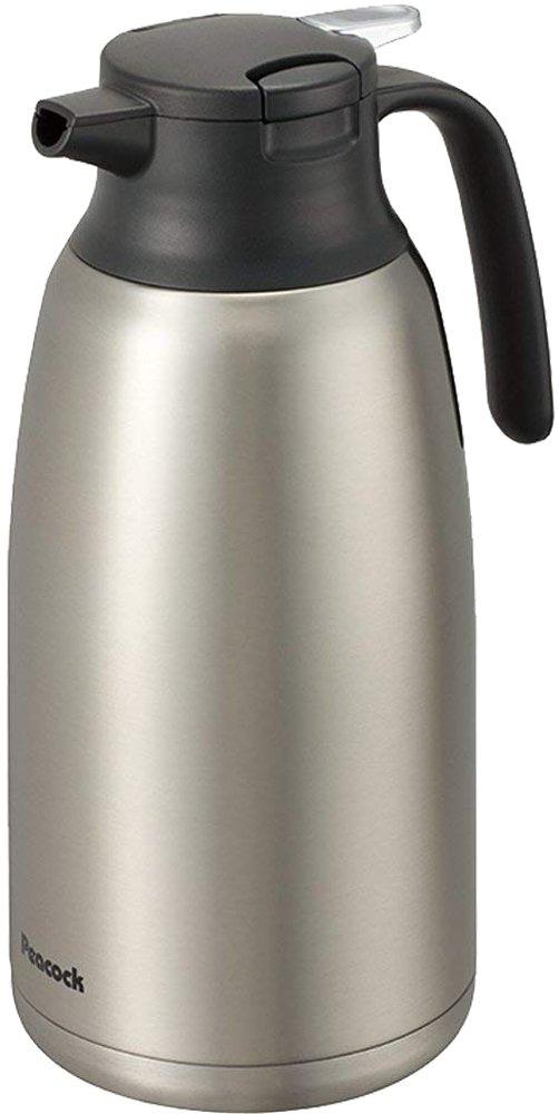 Peacock AHR-200 XA 2.0L Thermos, Stainless Steel, Portable, Keeps Hot or Cold