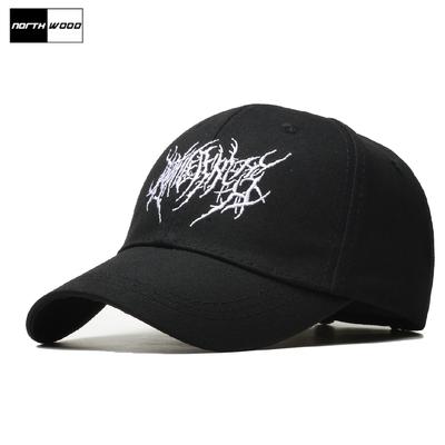 Northwood Baseballkappe mit schwarzen Buchstaben für Herren und Damen, Sommermütze, Sonnenhut, Outdoor-Baseballmütze