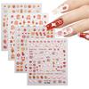 1 Sheet Chinese New Year Nail Stickers with Cartoon Designs Festival Nail Accesories Nail Decals for DIY Nail Art