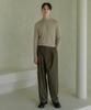 ESN Half Turtleneck Knit T-Shirt Beige