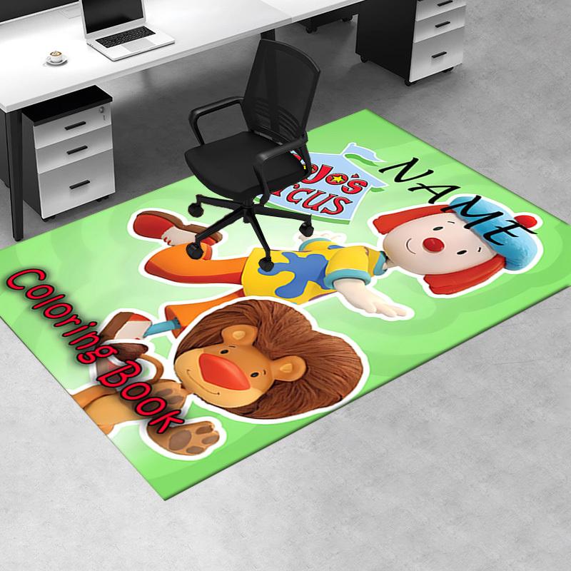 JoJo's Circus Office Carpet Soft Polyester Entrance Carpet Washable Non Slip Machine Washable Indoor