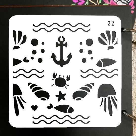 Bird Flower Paws Stencil DIY Craft Layering Album Painting Embossing Template