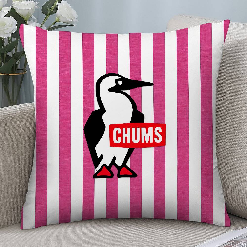 Design C-Chums-s Pillow Case Short Plush Double-sided Print Square Throw Pillow Covers Sofa Home Cushion Decor
