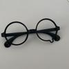 Full Rim Teardrop Eyeglass Frame Half Rim Cosplay Glasses Retro Anime Eyewear Frame  Photo Prop