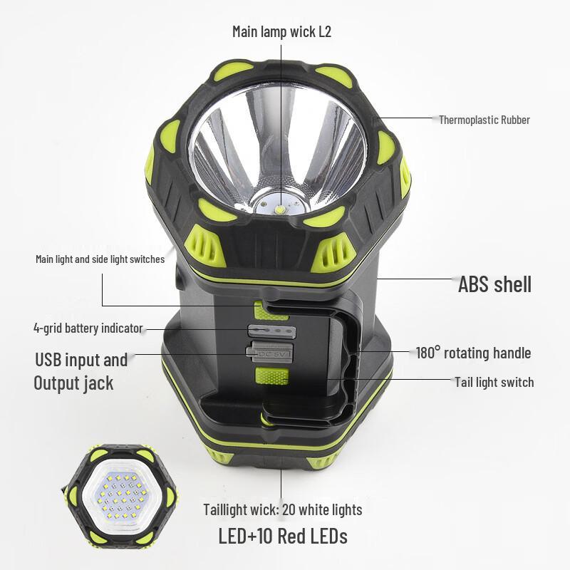 Nu Feng Dual-Head Ultra-Bright Emergency Searchlight