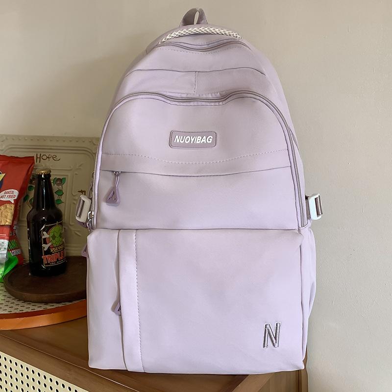 College Students  Girls  Junior High School Students  Solid Color Backpacks  High School Students  Backpacks