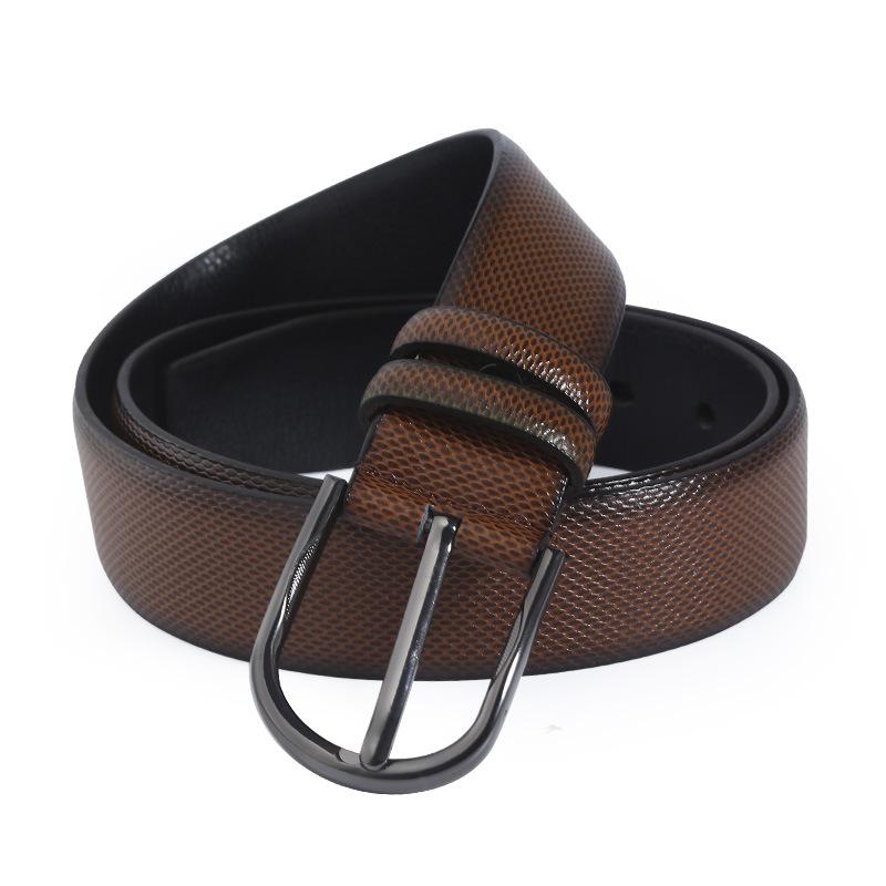 Pu Smooth Belt Strip Alloy Pin Buckle Wear-Resistant And Scratch-Resistant Men'S Business Belt Men'S Belt