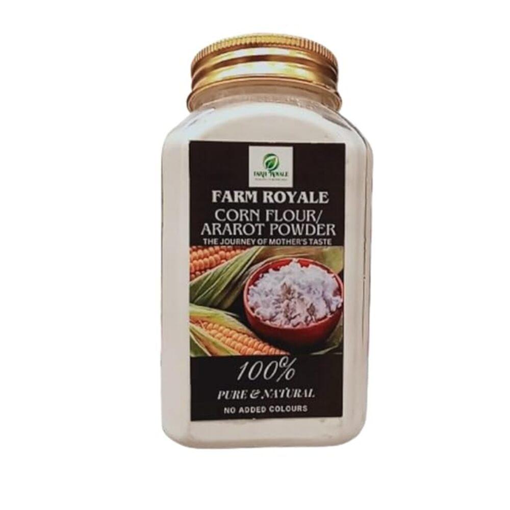 Farm Royale Corn Flour / Ararot Powder 150g | Fine Thickening Flour | Smooth Texture | Natural & Farm Fresh