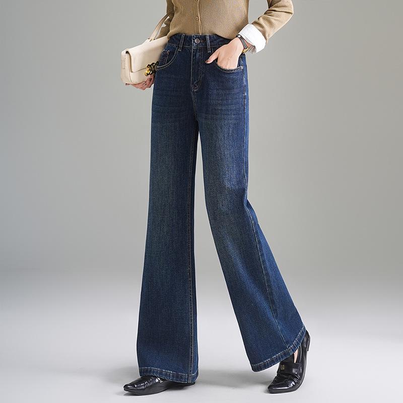 

Women s High-Quality Casual Trousers - High Waist, Straight Leg, Flare Jeans Style Size 31