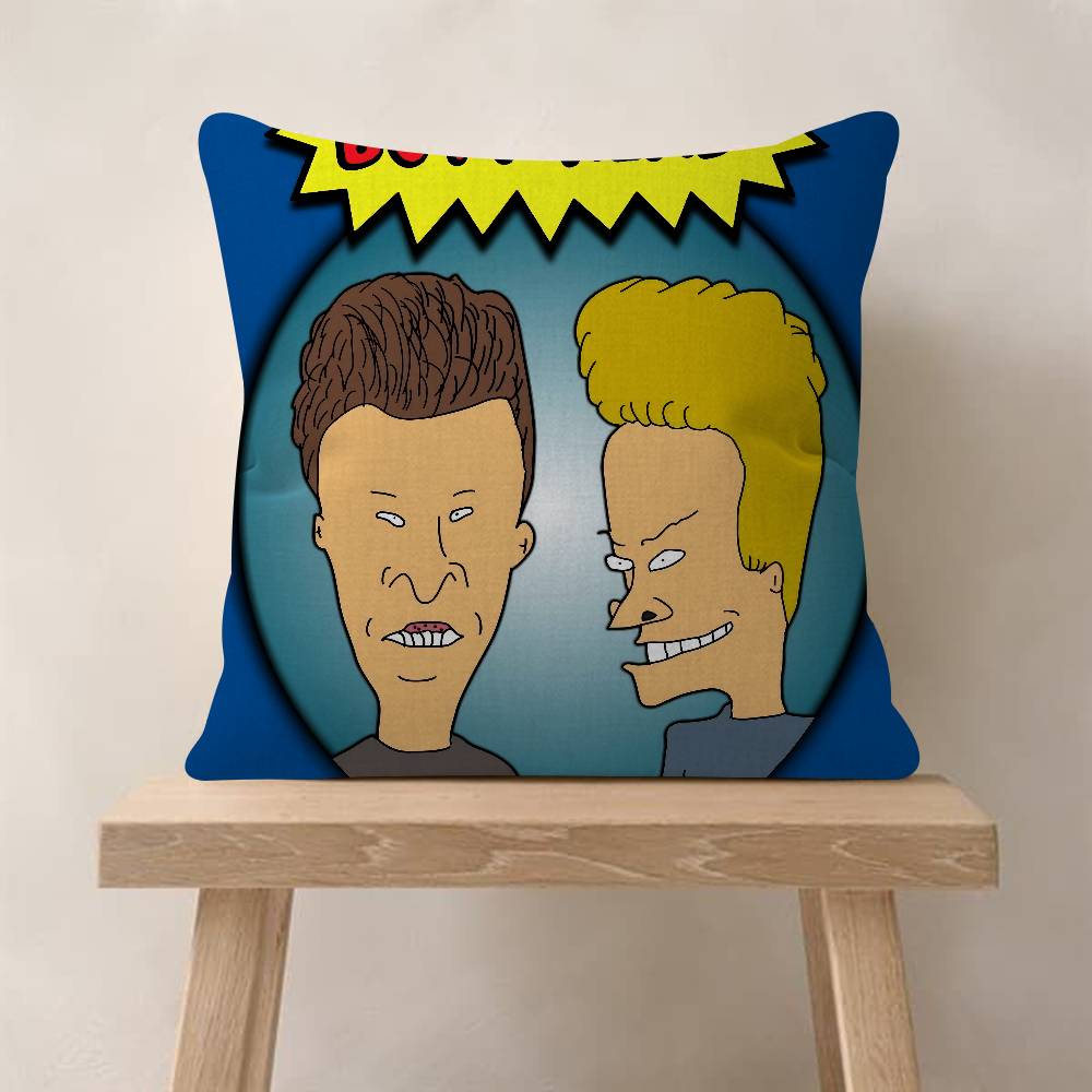 Lustiger B-Beavis And BUTT-HEAD Kissenbezug Kissenhülle Polsterung Sofa Wurfkissen Heimdeko Kissenbezug