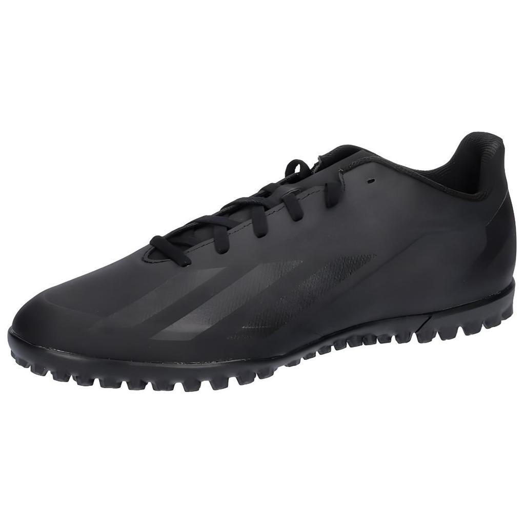 Adidas X Crazyfast .4 Round Toe Lace-Up TF (Rubber Studs) Durable Soccer Shoes Unisex Soccer Shoes Black IE1577