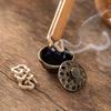 Auspicious Cloud Mini Copper Incense Burner for Indoor Aromatherapy